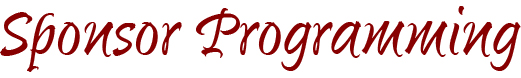 Sponsor Programming Sponsor Programming