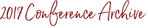2017 Conference Archive 2017 Conference Archive