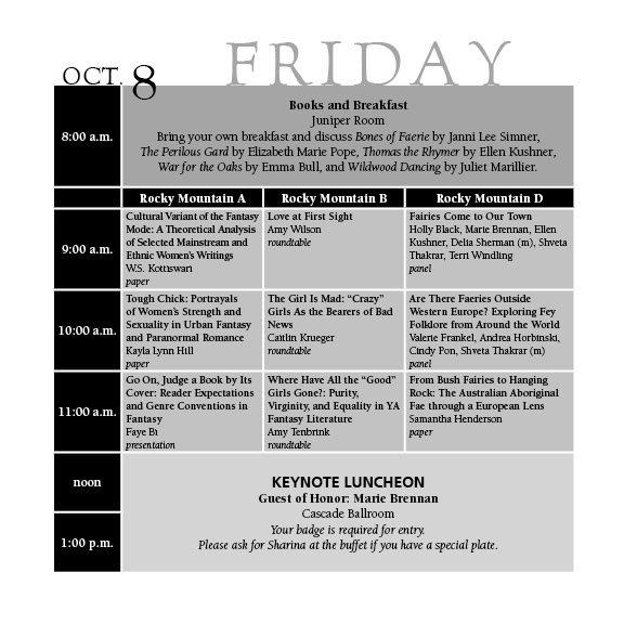 Friday Schedule Grid 1