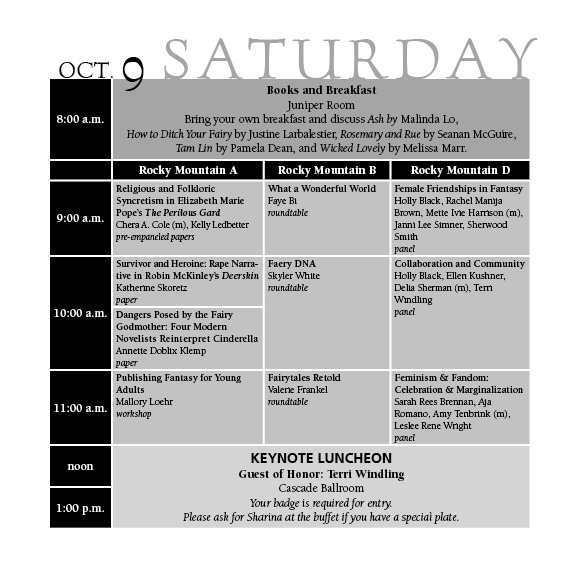 Saturday Schedule Grid 1