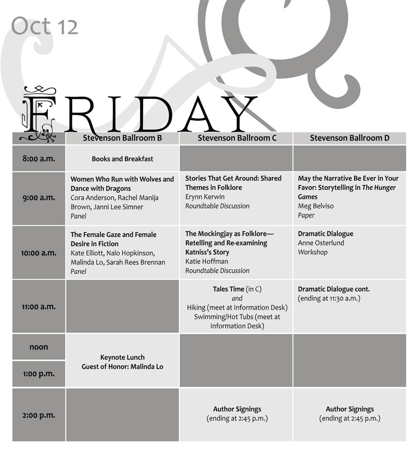 Friday Schedule Grid 1