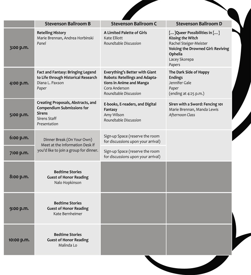 Friday Schedule Grid 2