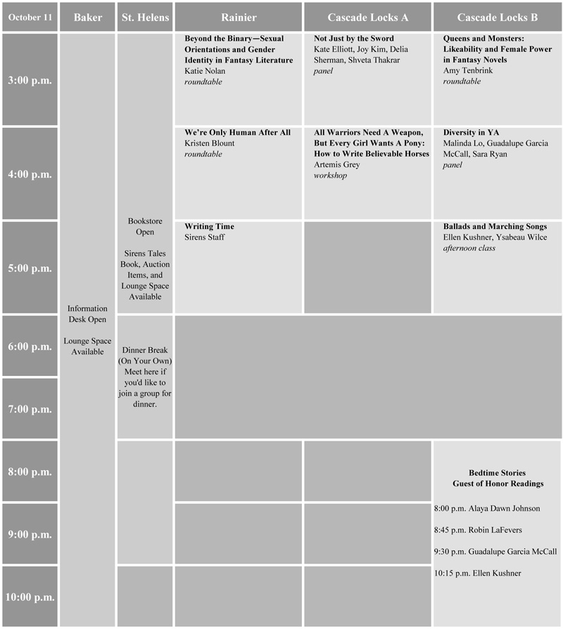 Friday Schedule Grid 2