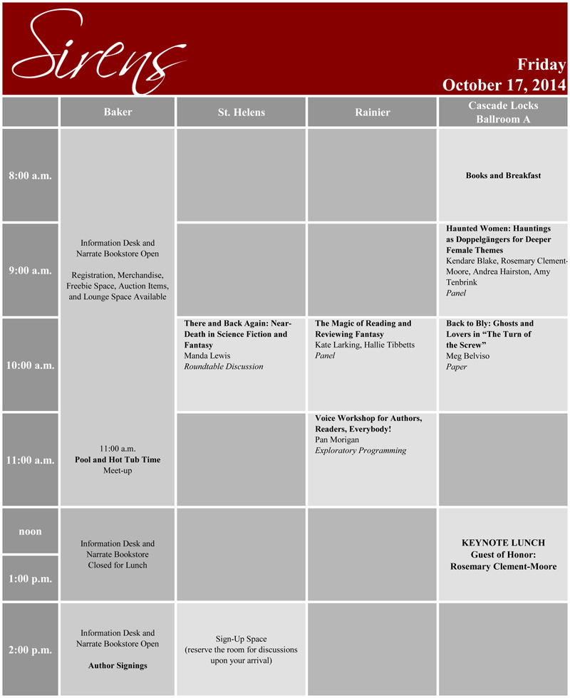 Friday Schedule Grid 1