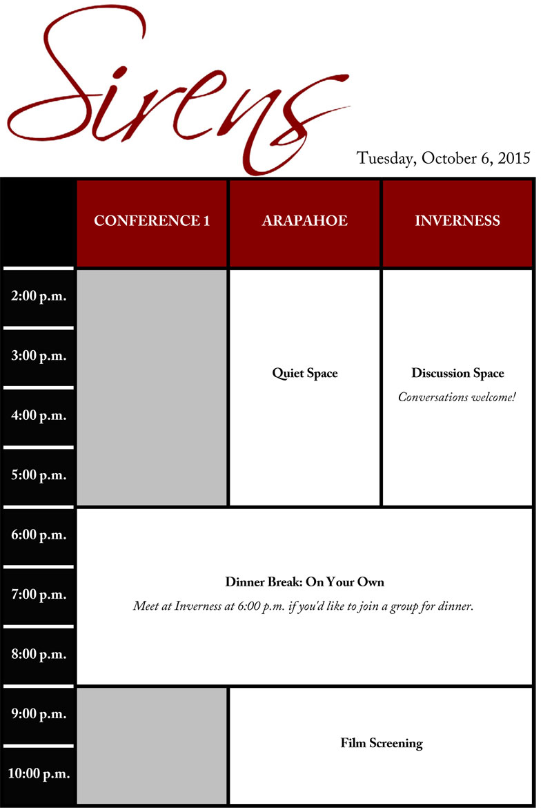 Tuesday Schedule Grid 2