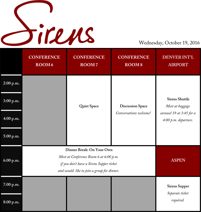 Wednesday Schedule Grid 2