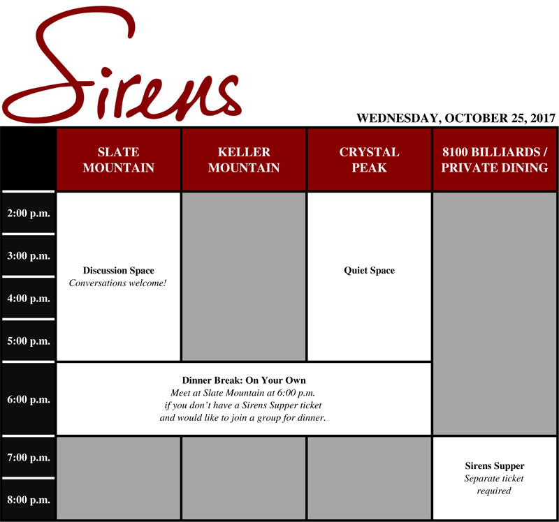 Wednesday Schedule Grid 2