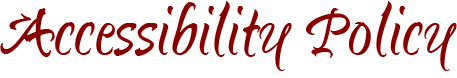 Accessibility Policy Accessibility Policy