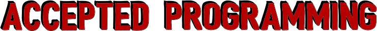 Accepted Programming Accepted Programming