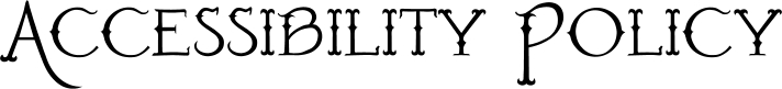 Accessibility Policy