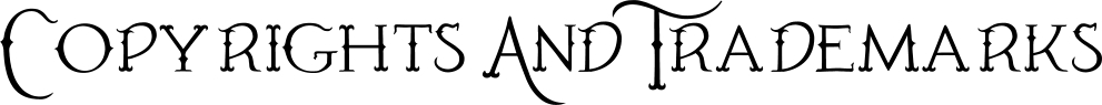 Copyrights & Trademarks Copyrights & Trademarks