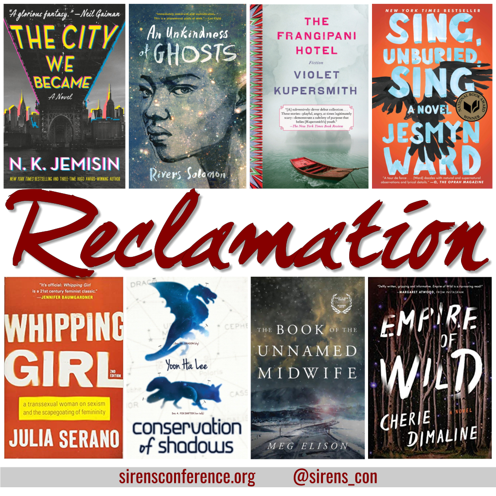 Sirens conference speculative fiction book recommendations Sirens conference speculative fiction book recommendations