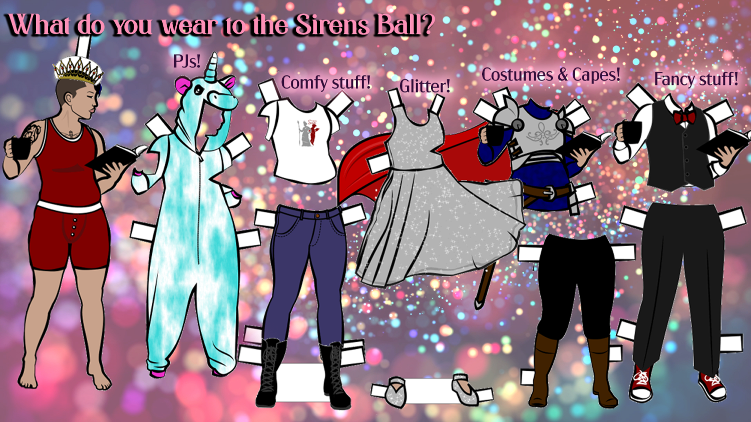 Sirens conference paper doll Sirens conference paper doll